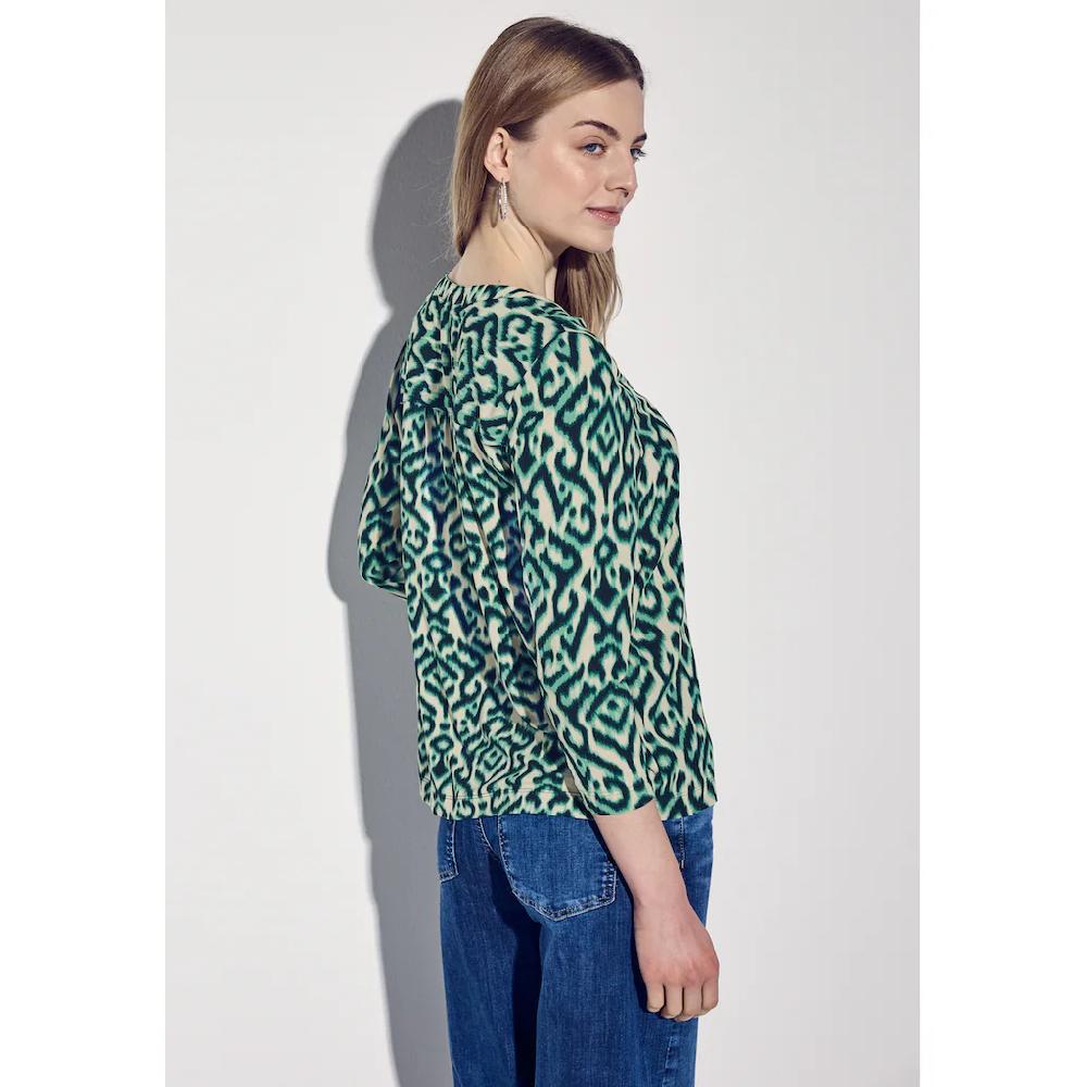 STREET ONE 3/4-Arm-Shirt Mit Grafischem Muster