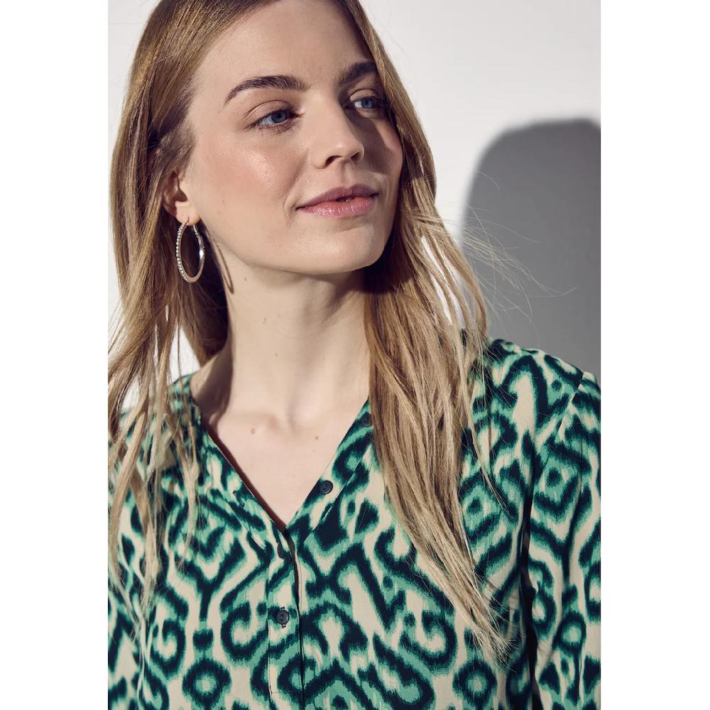 STREET ONE 3/4-Arm-Shirt Mit Grafischem Muster