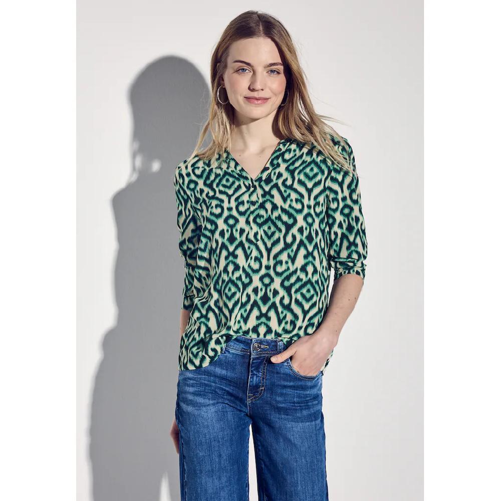 STREET ONE 3/4-Arm-Shirt mit grafischem Muster