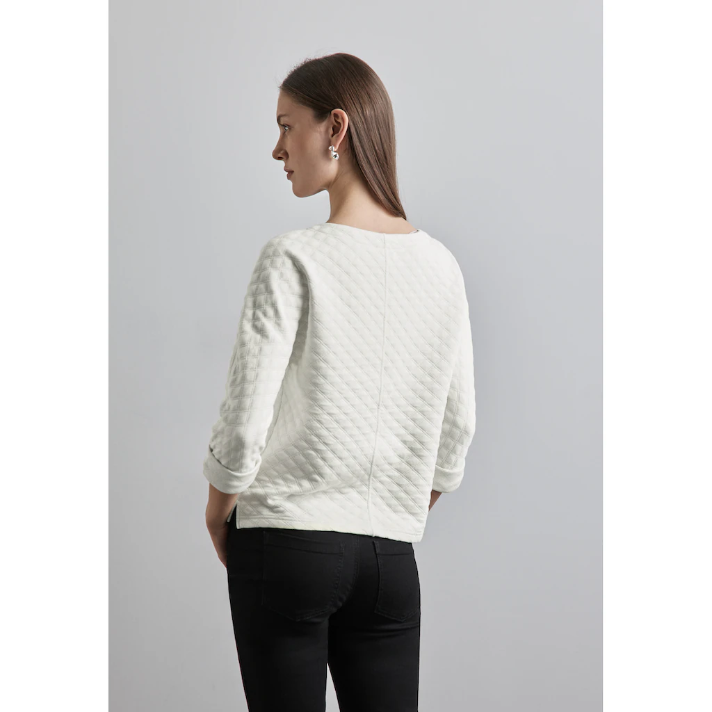 STREET ONE 3/4-Arm-Shirt Mit Struktur