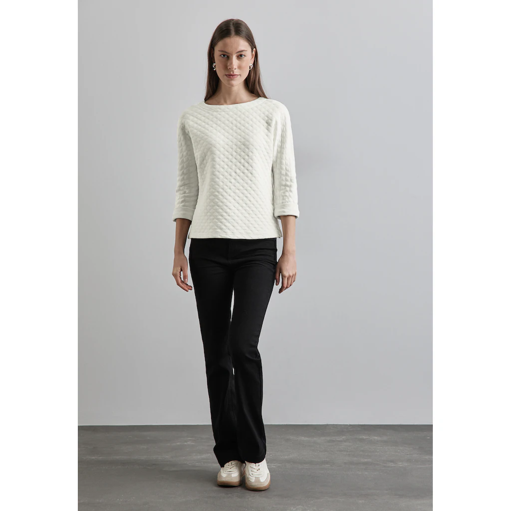 STREET ONE 3/4-Arm-Shirt Mit Struktur