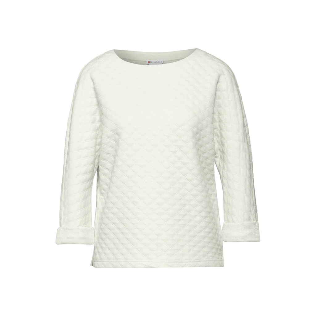 STREET ONE 3/4-Arm-Shirt Mit Struktur