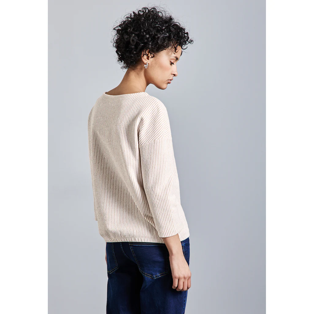 STREET ONE 3/4-Arm-Shirt Mit U-Boot-Ausschnitt