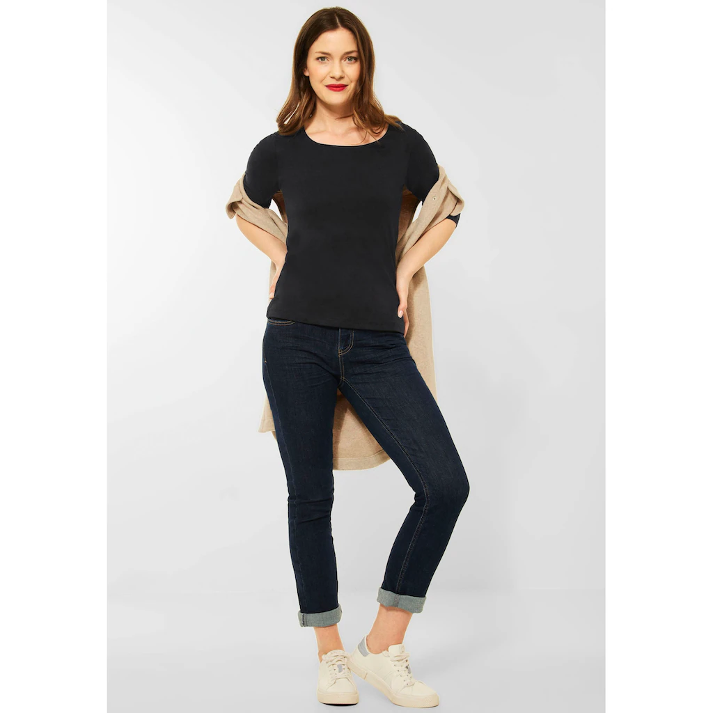 STREET ONE 3/4-Arm-Shirt »Style Pania« Mit Extra Futter An Der Vorderseite