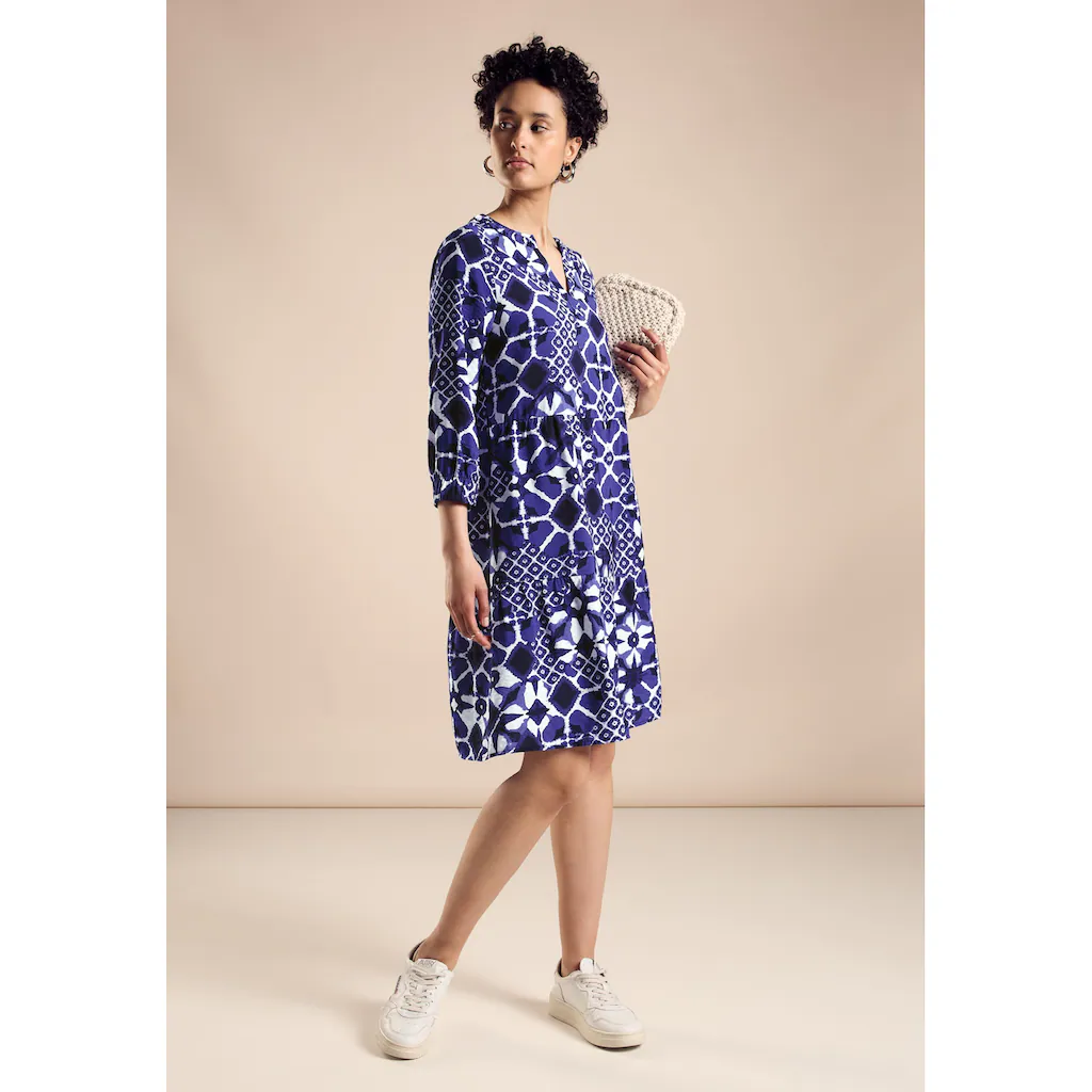 STREET ONE Blusenkleid Mit Allover Print