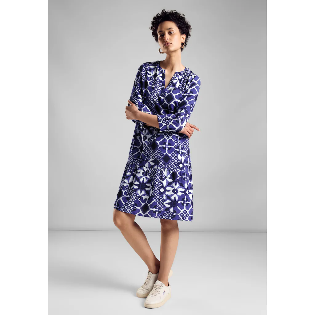 STREET ONE Blusenkleid mit allover Print