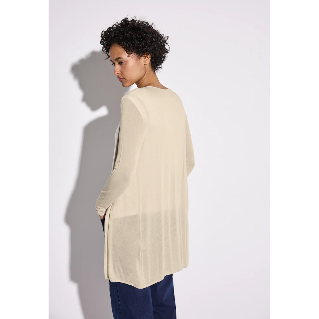 STREET ONE Cardigan Aus Softem Materialmix