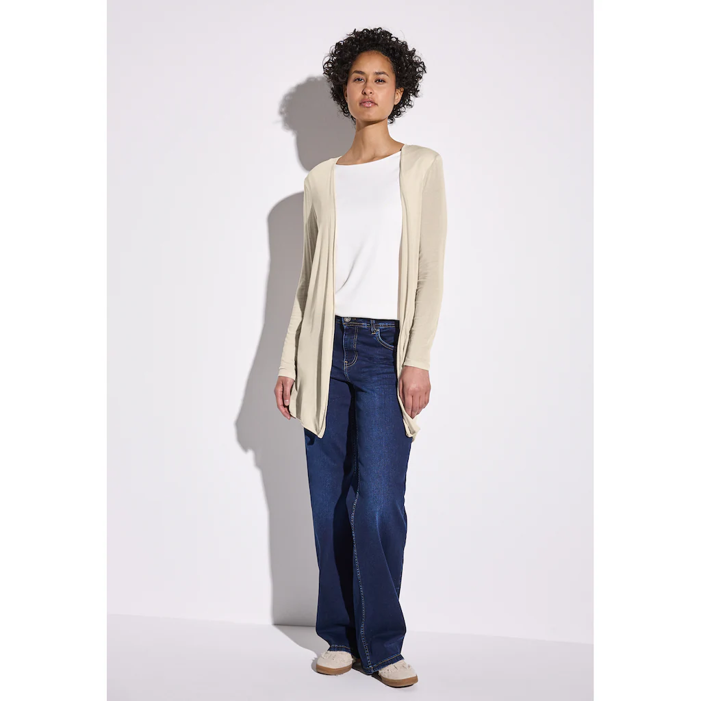 STREET ONE Cardigan Aus Softem Materialmix