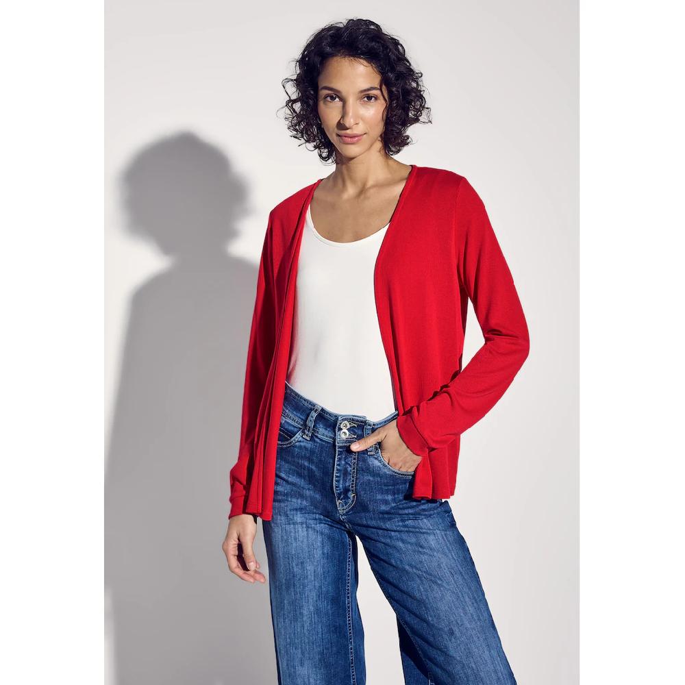 STREET ONE Cardigan aus softem Materialmix