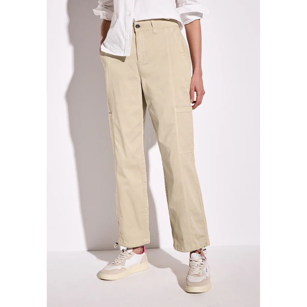 STREET ONE Cargohose High Waist