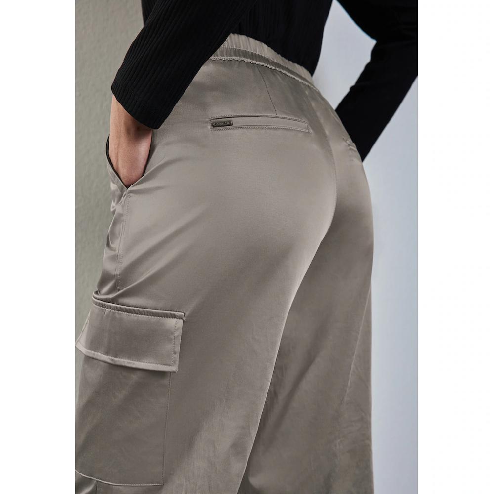 STREET ONE Cargohose In Schimmernder Optik