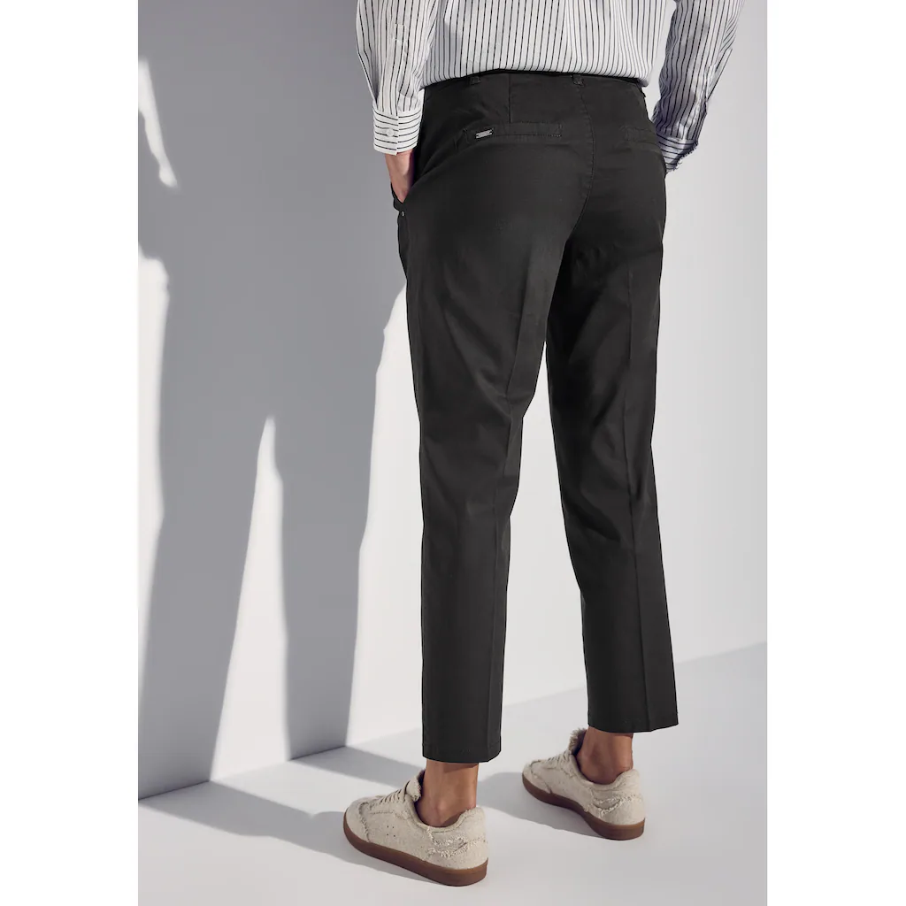 STREET ONE Chinohose Mit Elastikbund