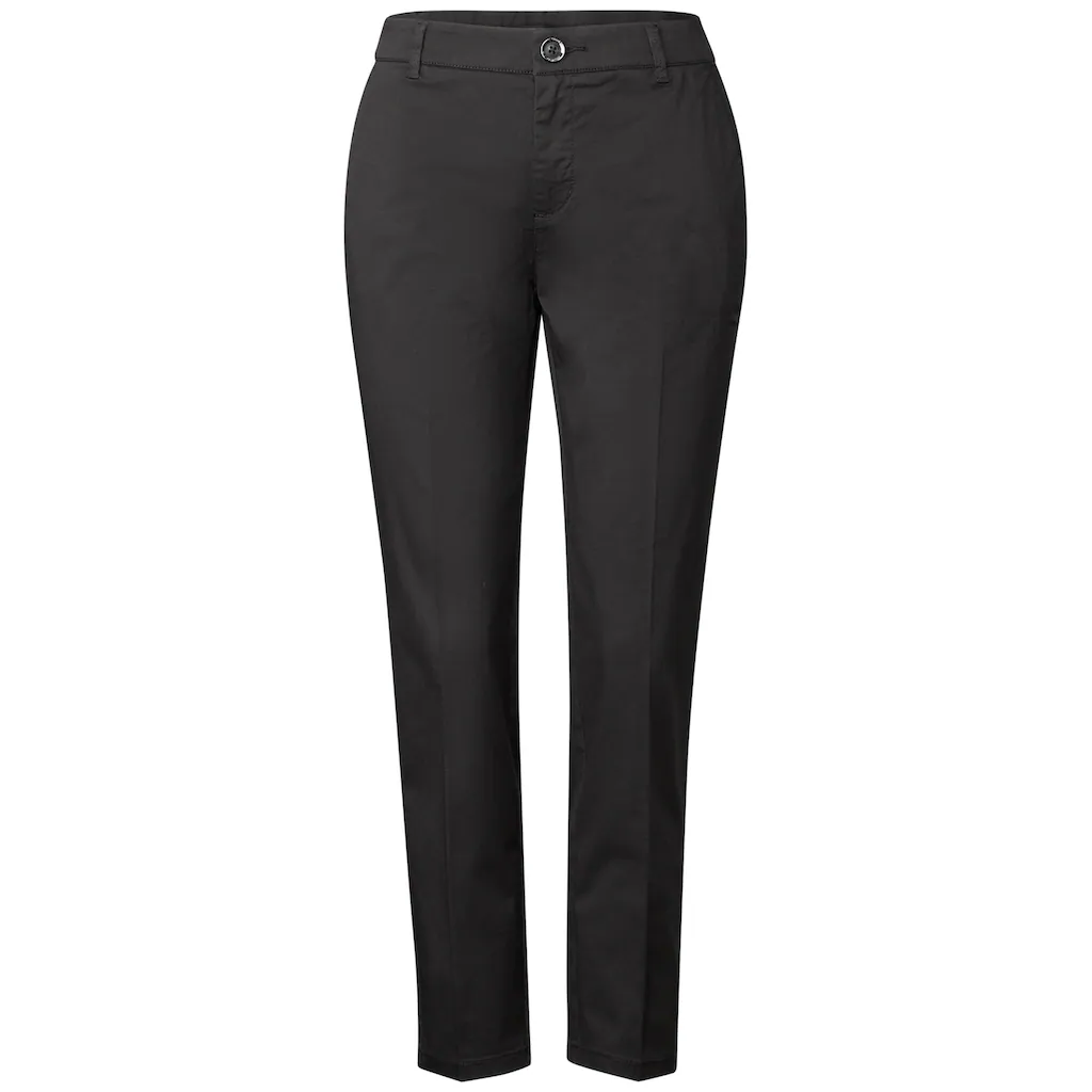 STREET ONE Chinohose Mit Elastikbund