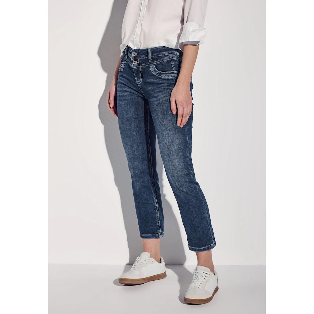 STREET ONE Comfort-fit-Jeans Softer Materialmix