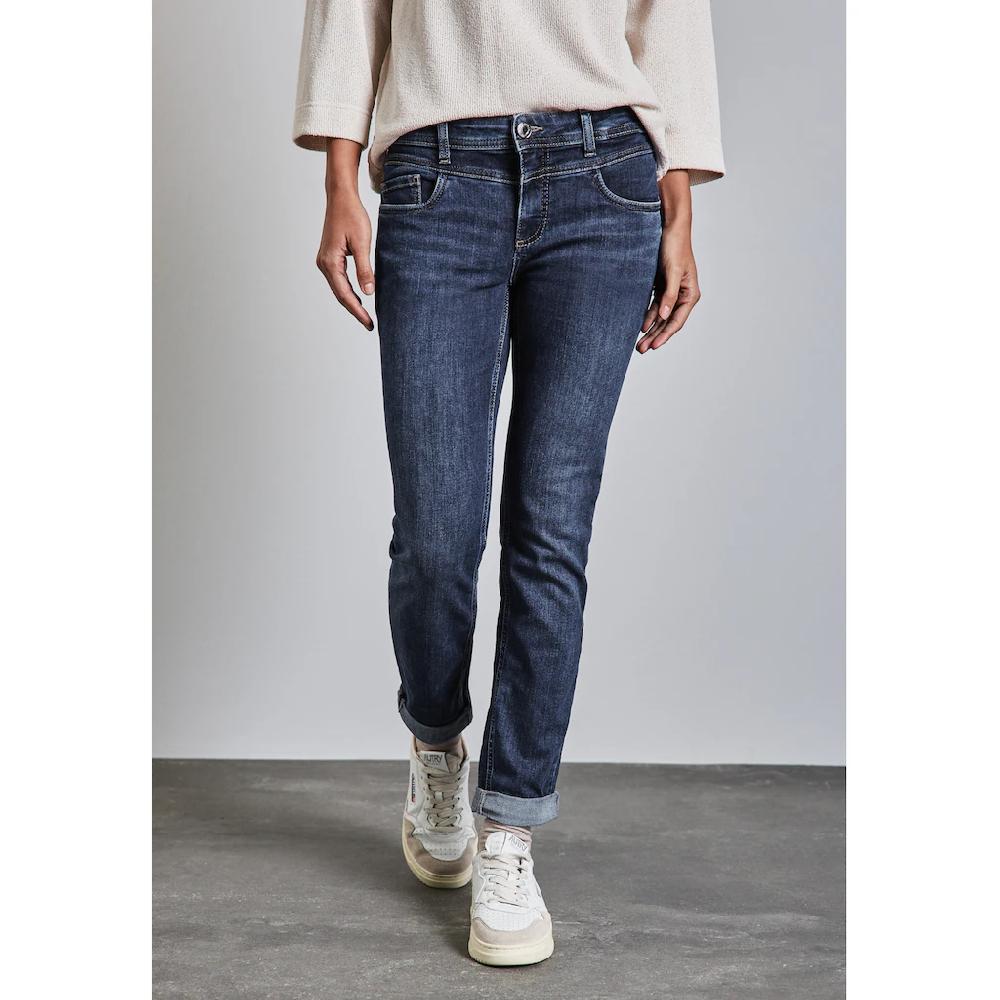 STREET ONE Gerade Jeans Middle Waist