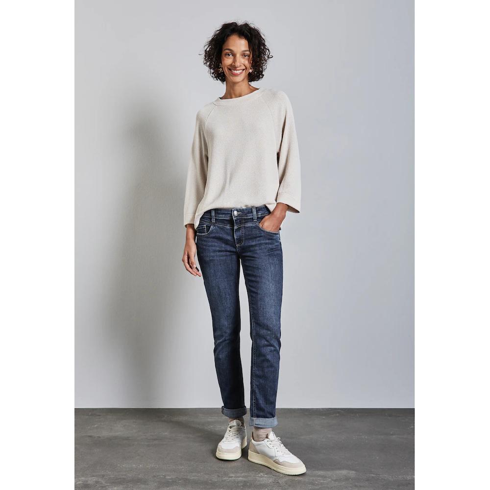 STREET ONE Gerade Jeans Middle Waist