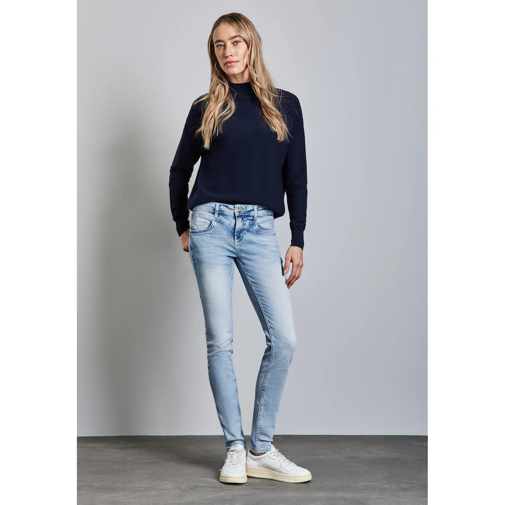 STREET ONE Gerade Jeans Middle Waist