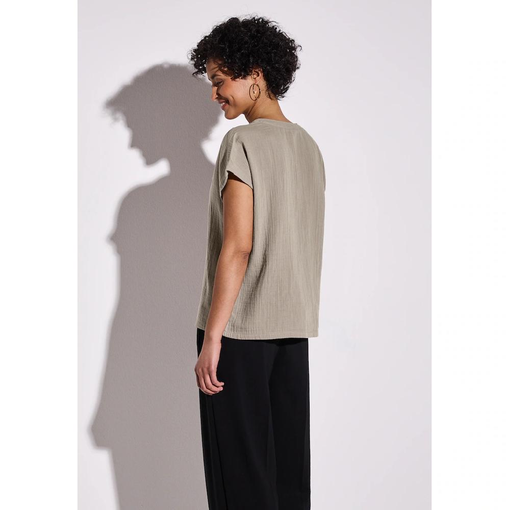 STREET ONE Hemdbluse Aus Reiner Baumwolle