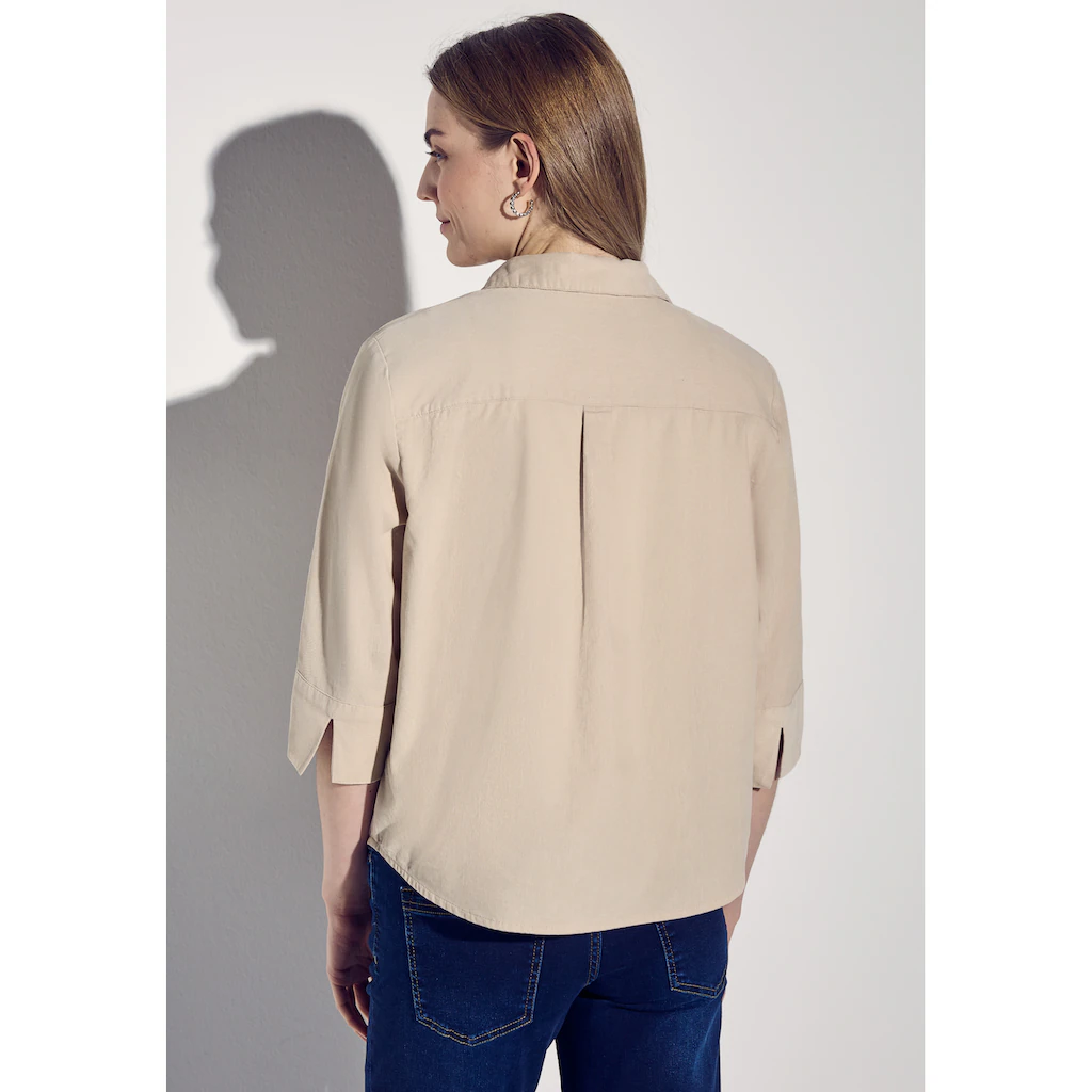 STREET ONE Hemdbluse Aus Reiner Baumwolle