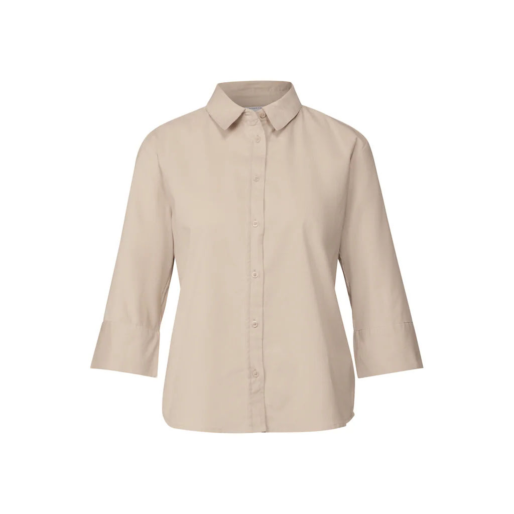 STREET ONE Hemdbluse Aus Reiner Baumwolle