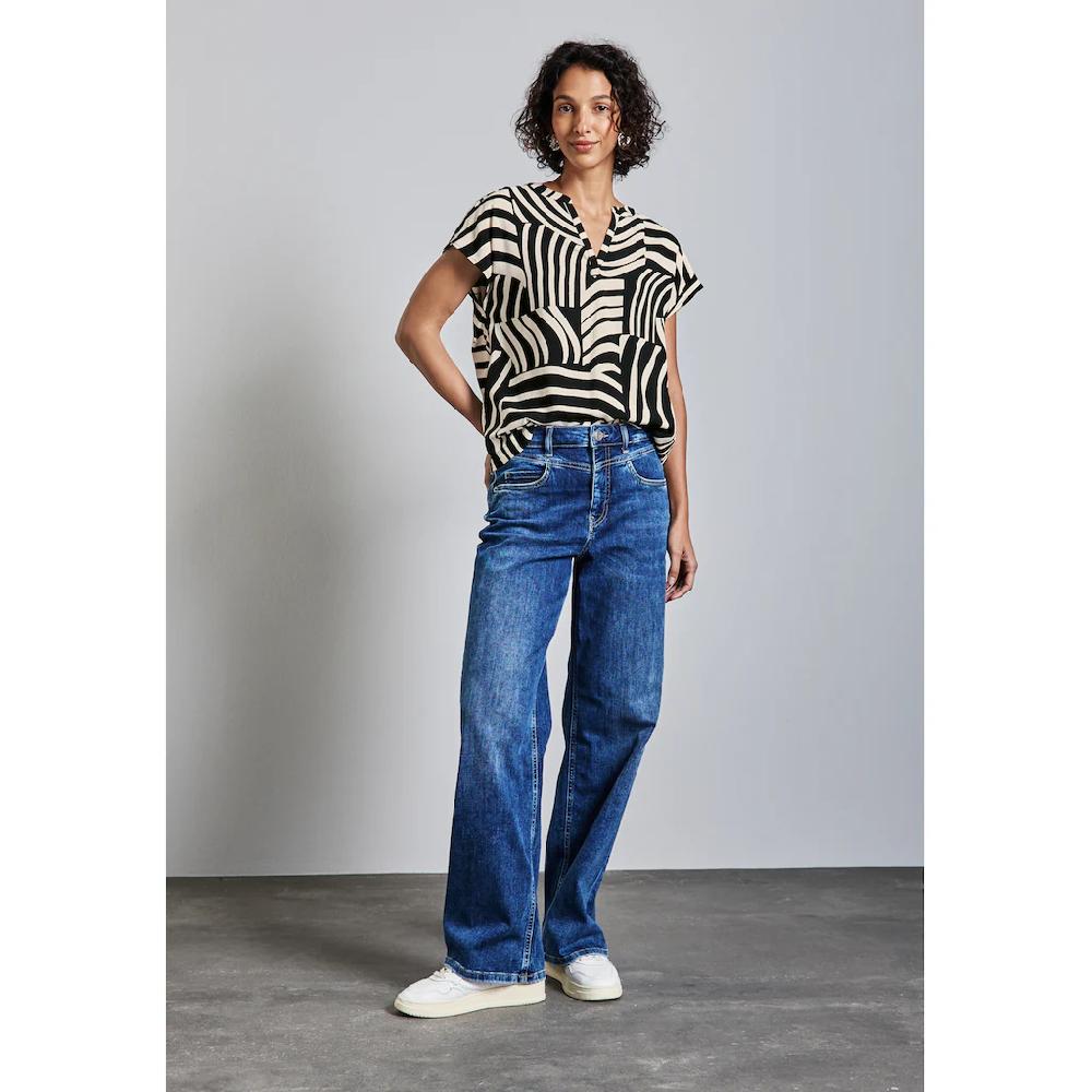 STREET ONE Hemdbluse Aus Softer Viskose