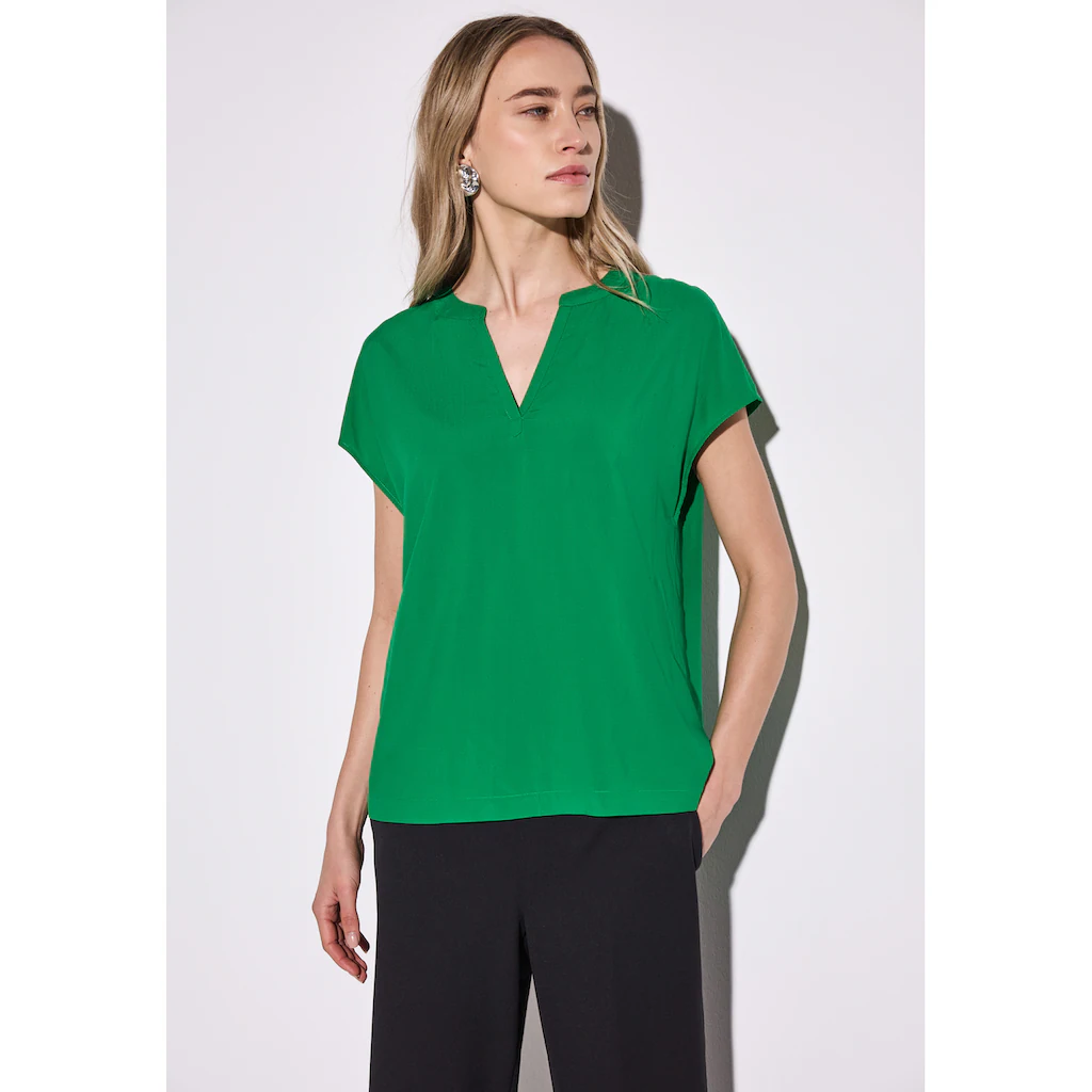 STREET ONE Hemdbluse aus softer Viskose