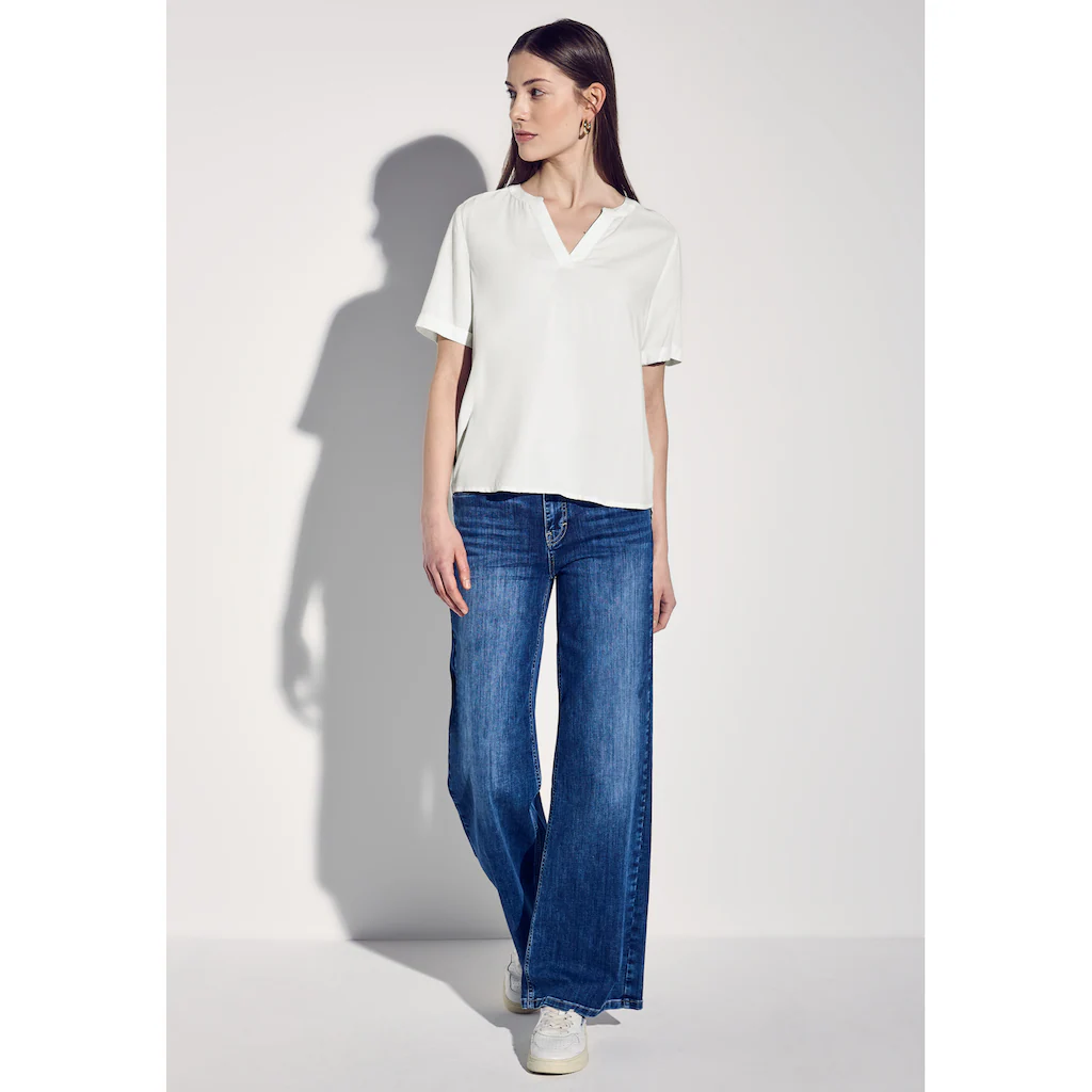 STREET ONE Hemdbluse Aus Softer Viskose