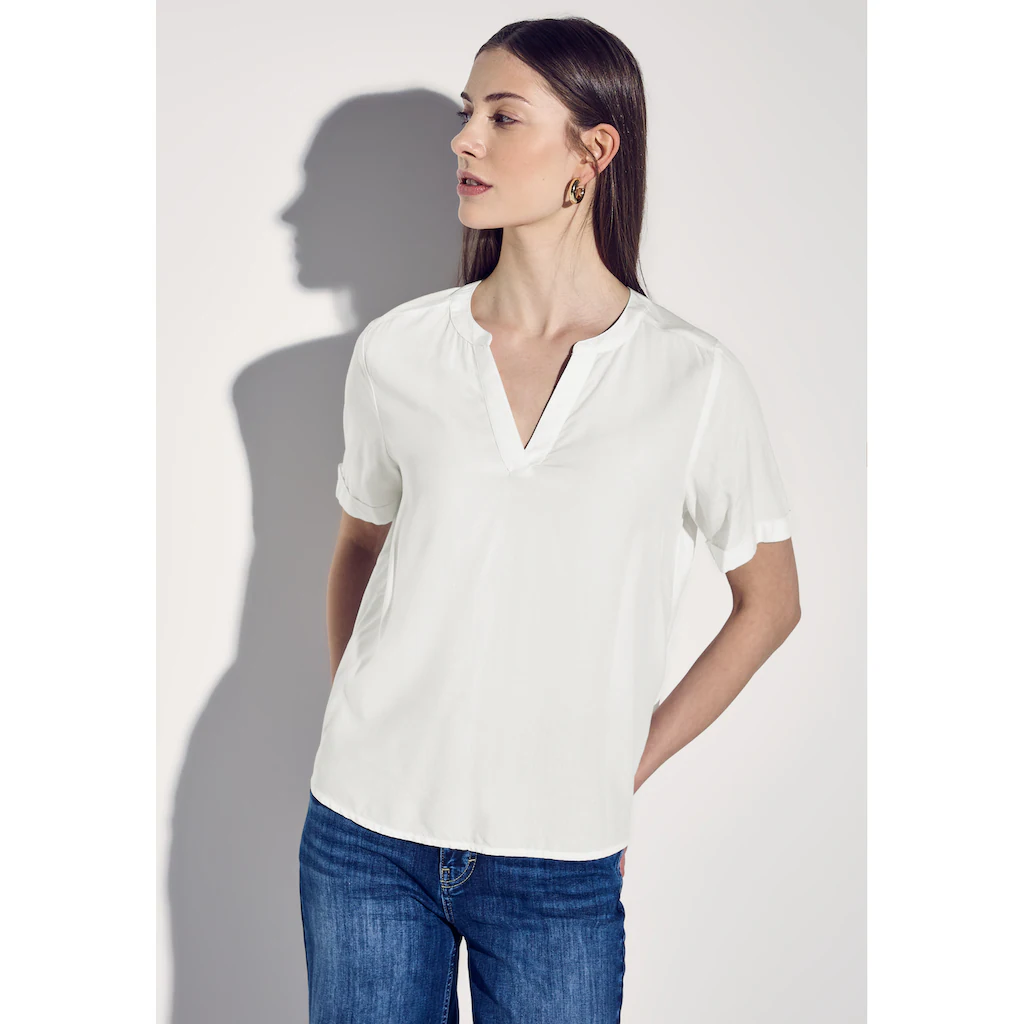 STREET ONE Hemdbluse aus softer Viskose