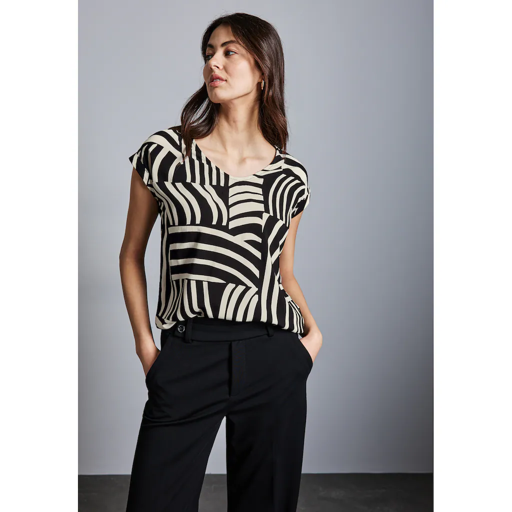 STREET ONE Hemdbluse aus softer Viskose