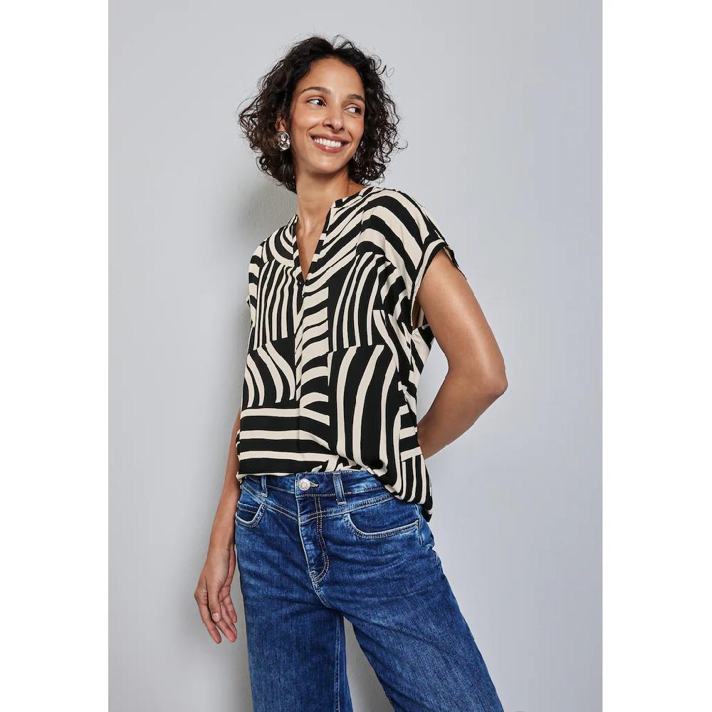 STREET ONE Hemdbluse aus softer Viskose
