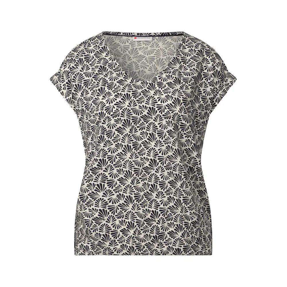 STREET ONE Hemdbluse Mit Rundhalsausschnitt
