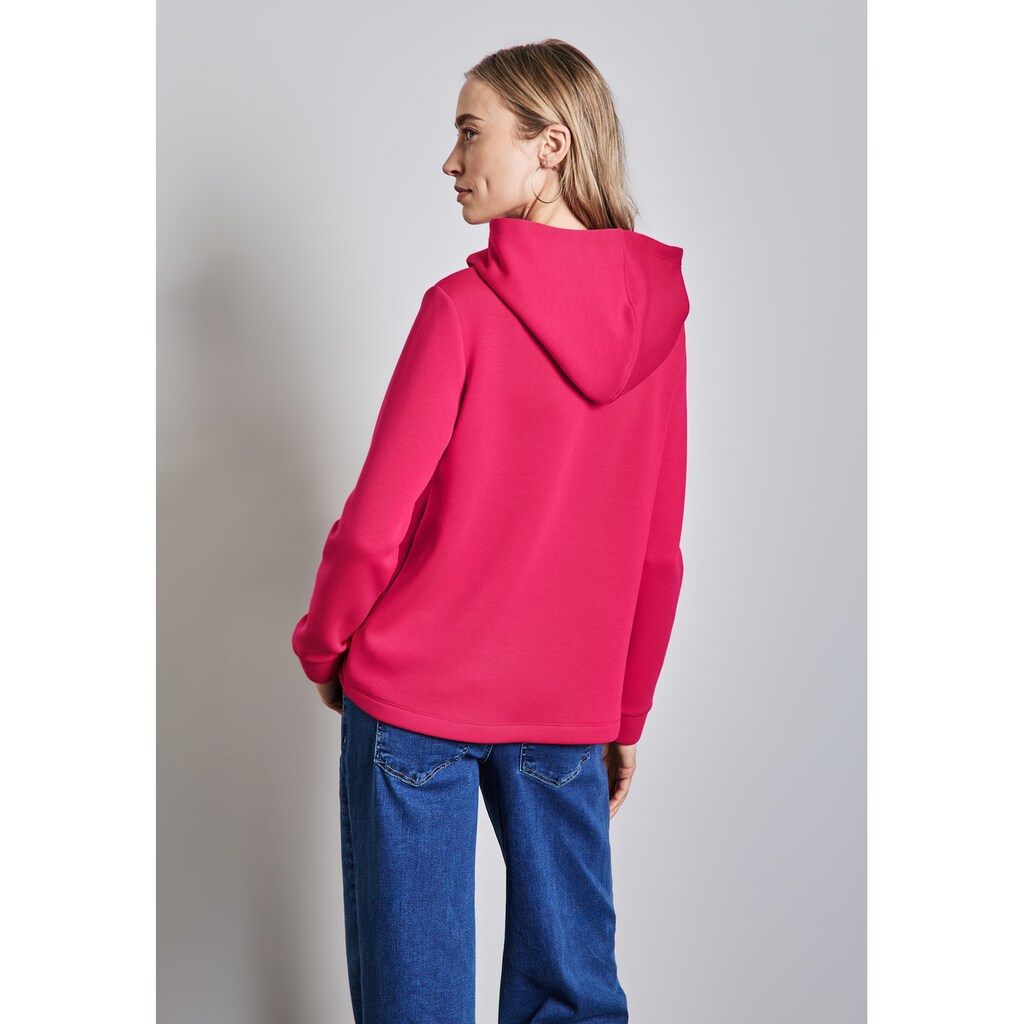 STREET ONE Hoodie Mit Elastischem Materialmix