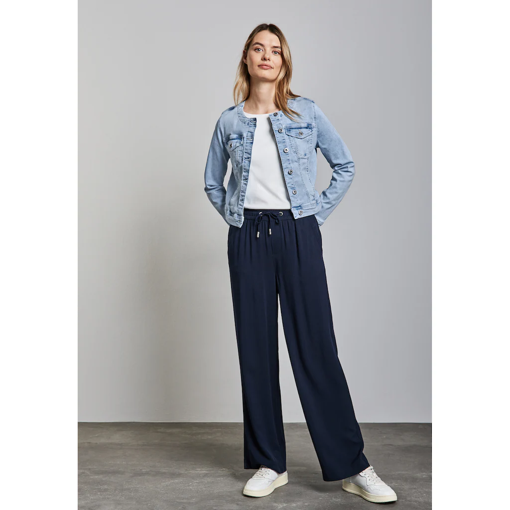 STREET ONE Jeansjacke Ohne Kapuze Mit Brusttaschen