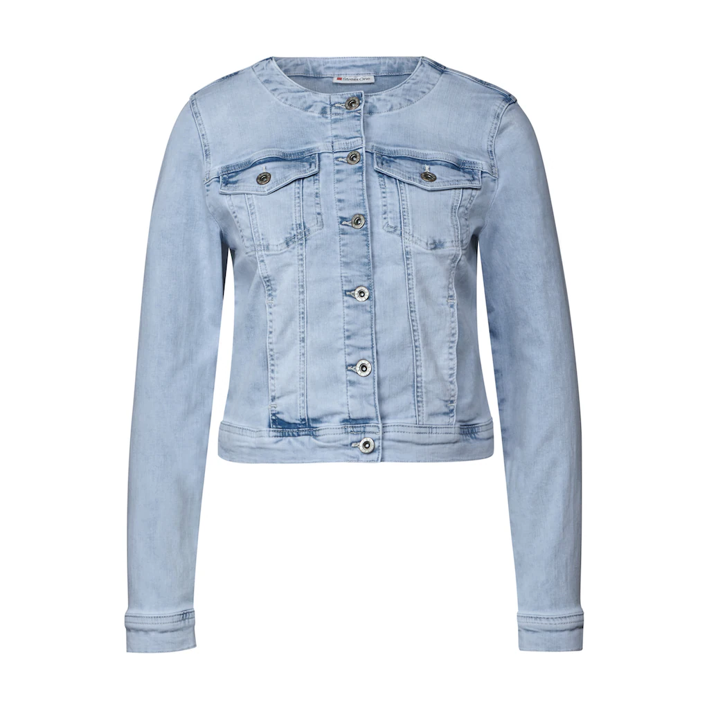 STREET ONE Jeansjacke Ohne Kapuze Mit Brusttaschen