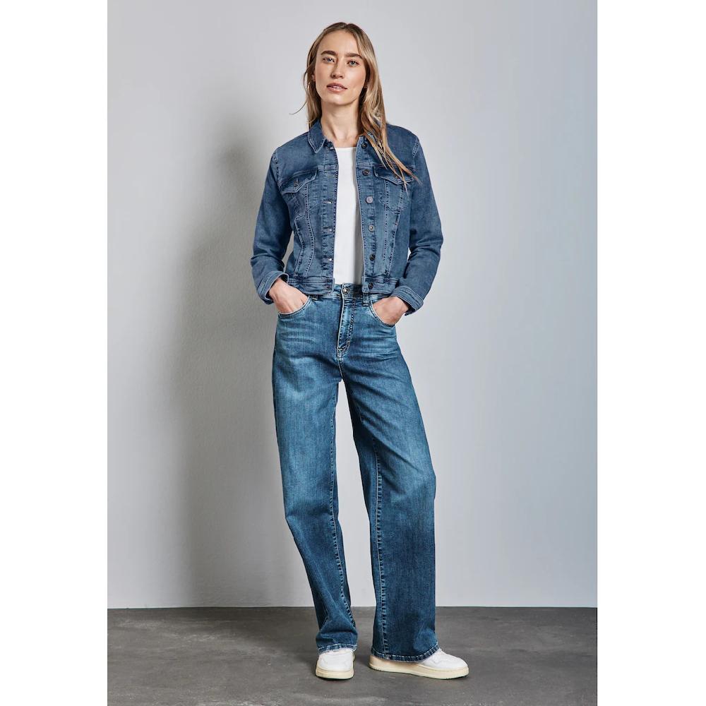 STREET ONE Jeansjacke Ohne Kapuze Mit Brusttaschen