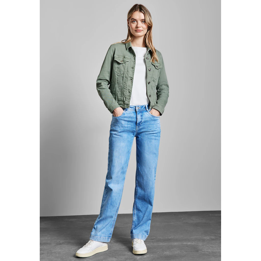 STREET ONE Jeansjacke ohne Kapuze mit Kragen