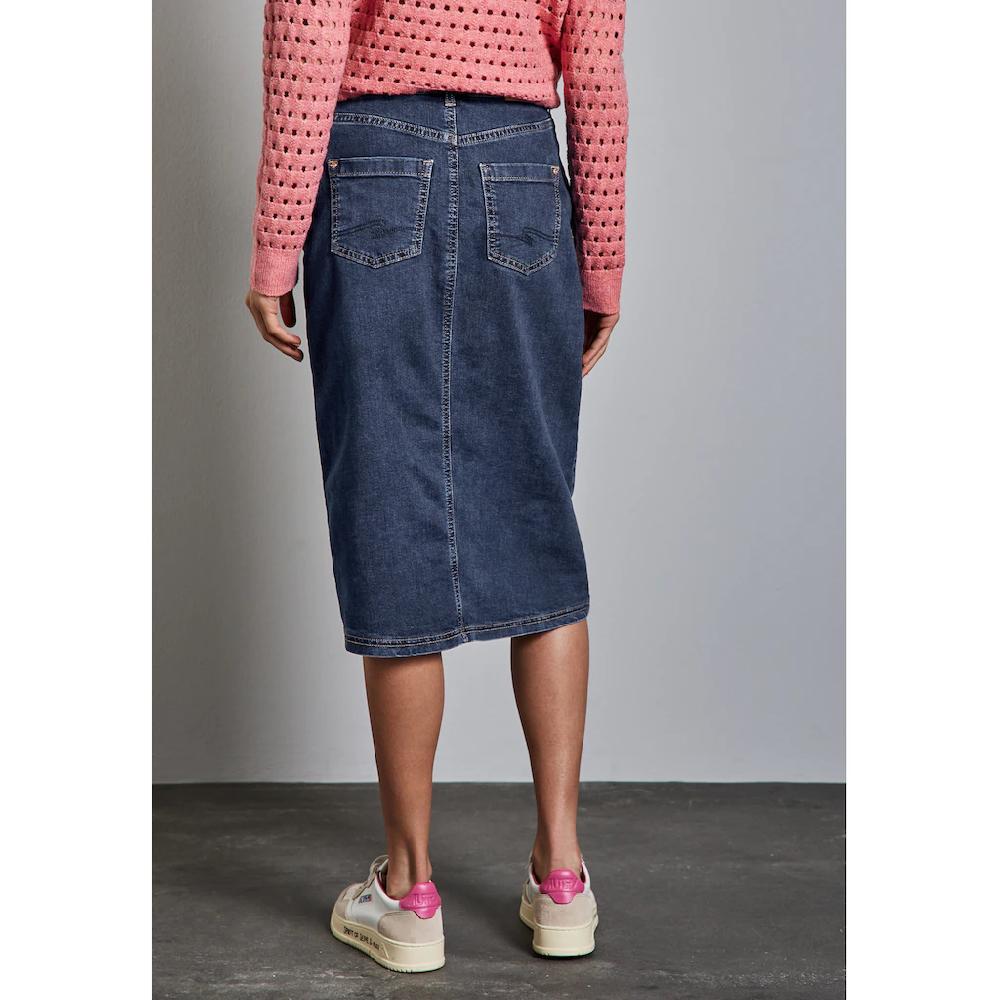 STREET ONE Jeansrock Aus Baumwolle Mit Stretchanteil