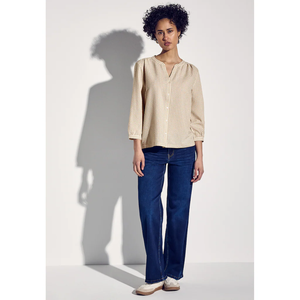 STREET ONE Klassische Bluse Mit 3/4 Ärmeln