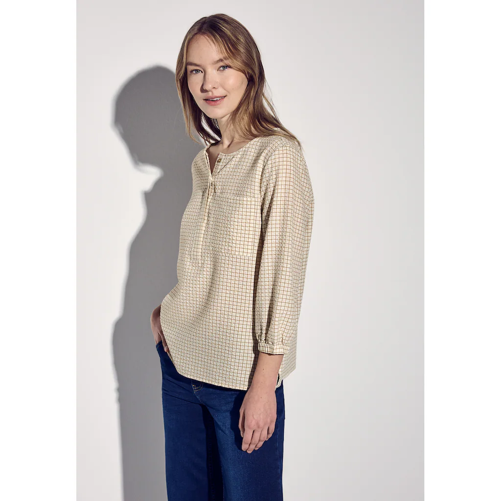 STREET ONE Klassische Bluse mit 3/4 Ärmeln