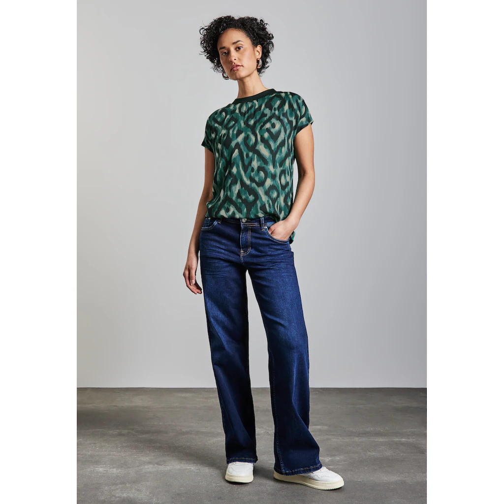 STREET ONE Kurzarmshirt Mit Grafischem Muster