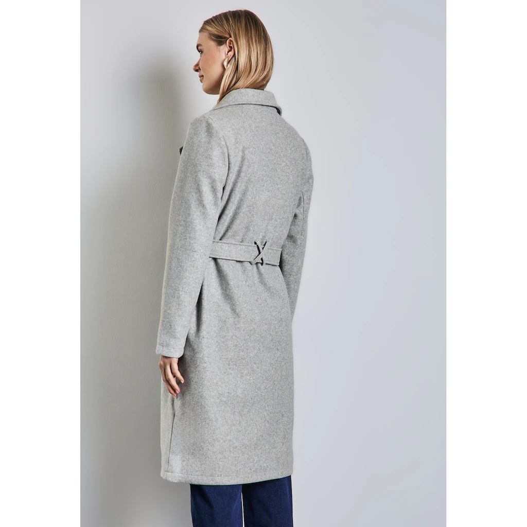 STREET ONE Kurzjacke Mit Gürtel Zum Taillieren