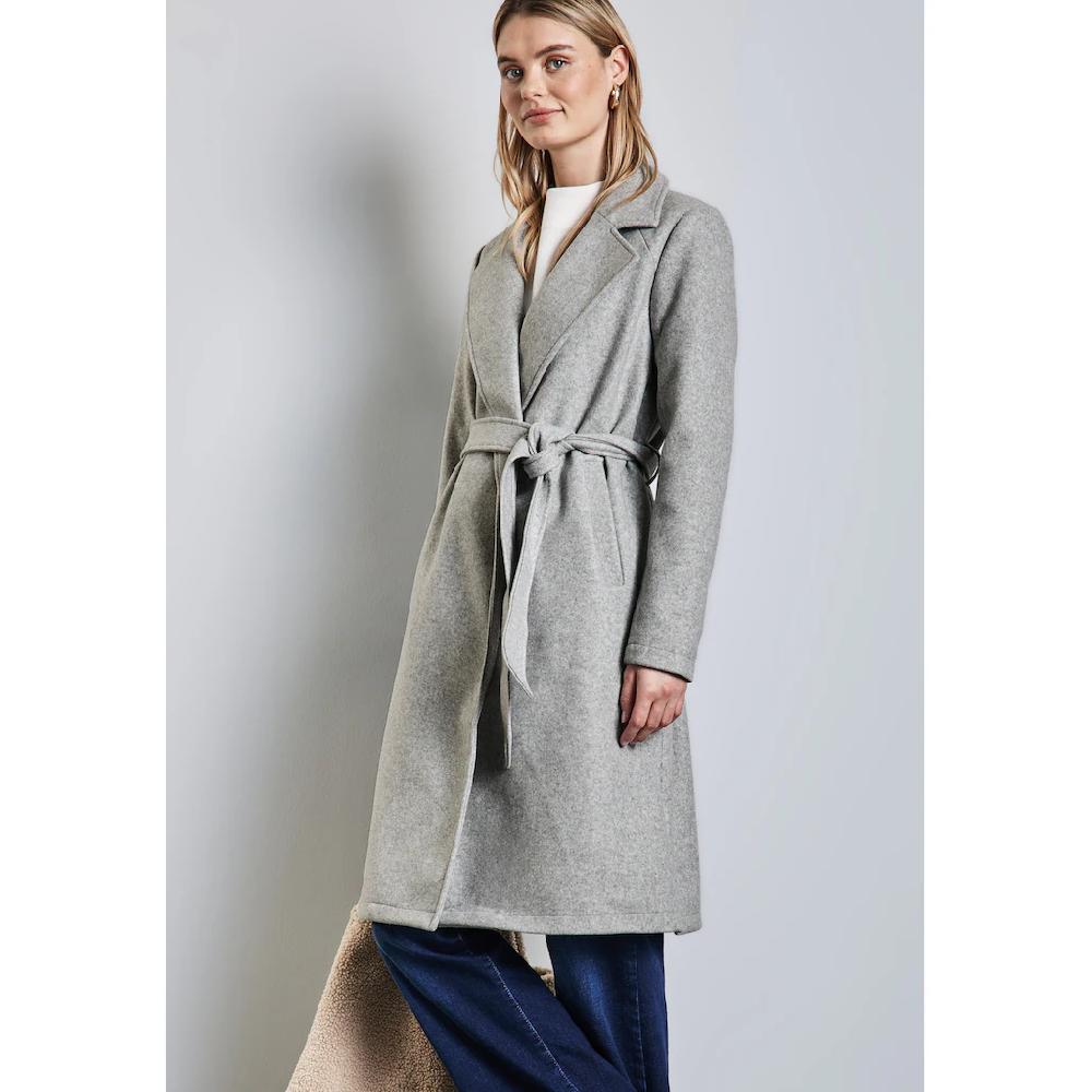 STREET ONE Kurzjacke mit Gürtel zum Taillieren