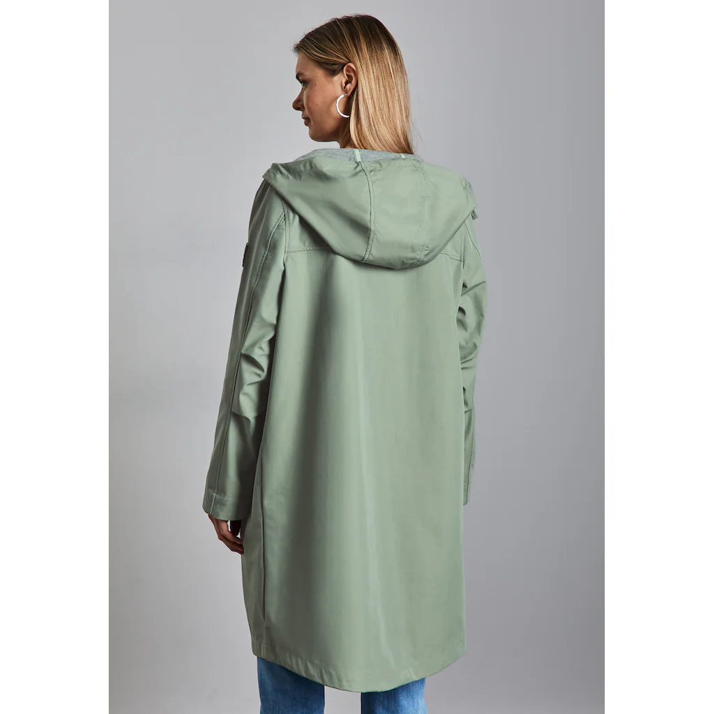 STREET ONE Kurzjacke Mit Kapuze Wasserabweisend