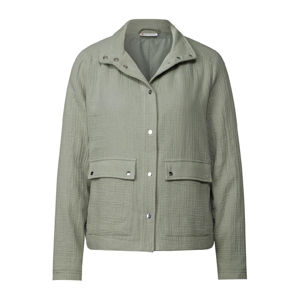 STREET ONE Kurzjacke Ohne Kapuze Mit Knopfleiste