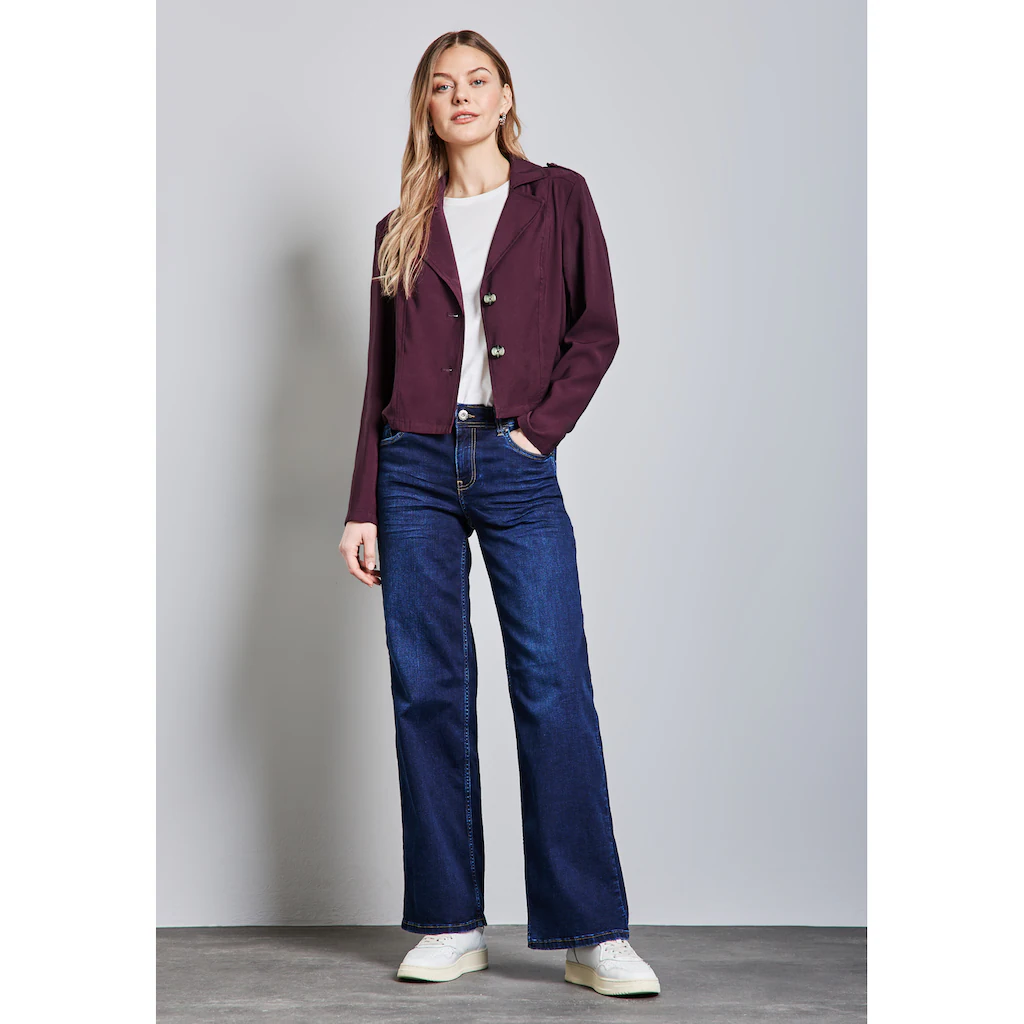 STREET ONE Kurzjacke Ohne Kapuze Mit Reverskragen