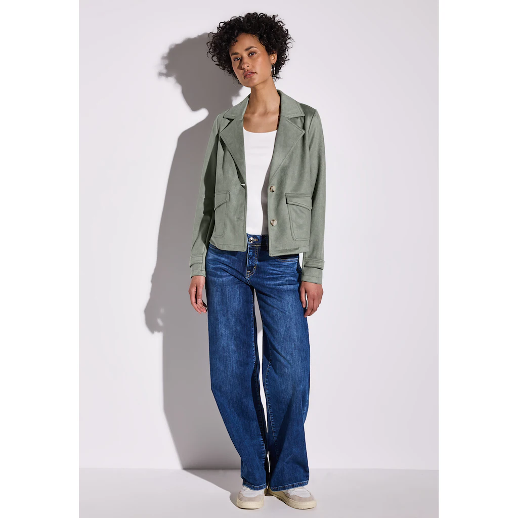 STREET ONE Kurzjacke Ohne Kapuze Mit Reverskragen