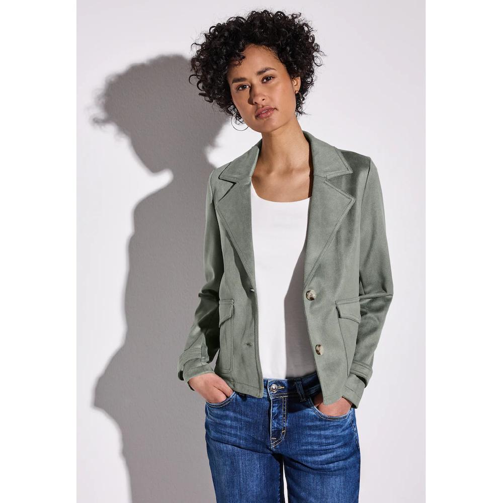 STREET ONE Kurzjacke ohne Kapuze mit Reverskragen