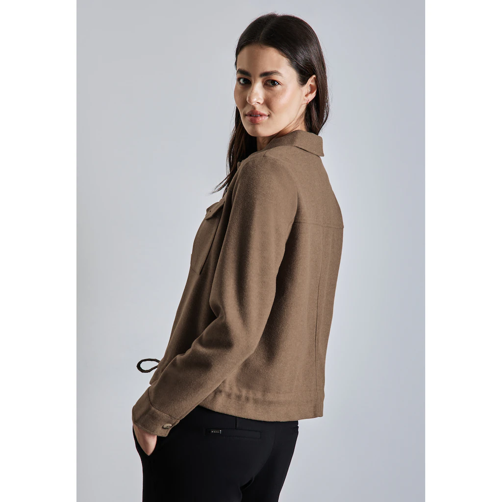 STREET ONE Kurzjacke Ohne Kapuze Mit Tunnelzug Am Saum