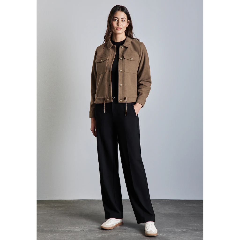 STREET ONE Kurzjacke Ohne Kapuze Mit Tunnelzug Am Saum