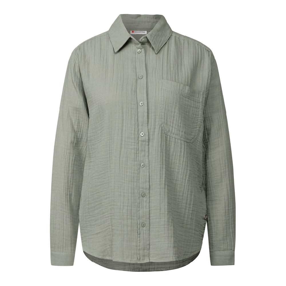 STREET ONE Langarmbluse Aus Reiner Baumwolle